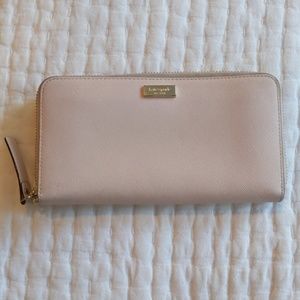 kate spade pink leather wallet